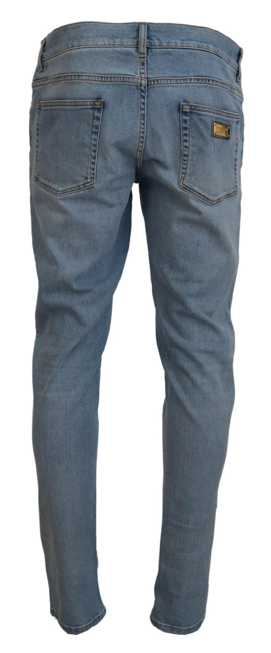 Elegante Slim Fit Hellblaue Jeanshose