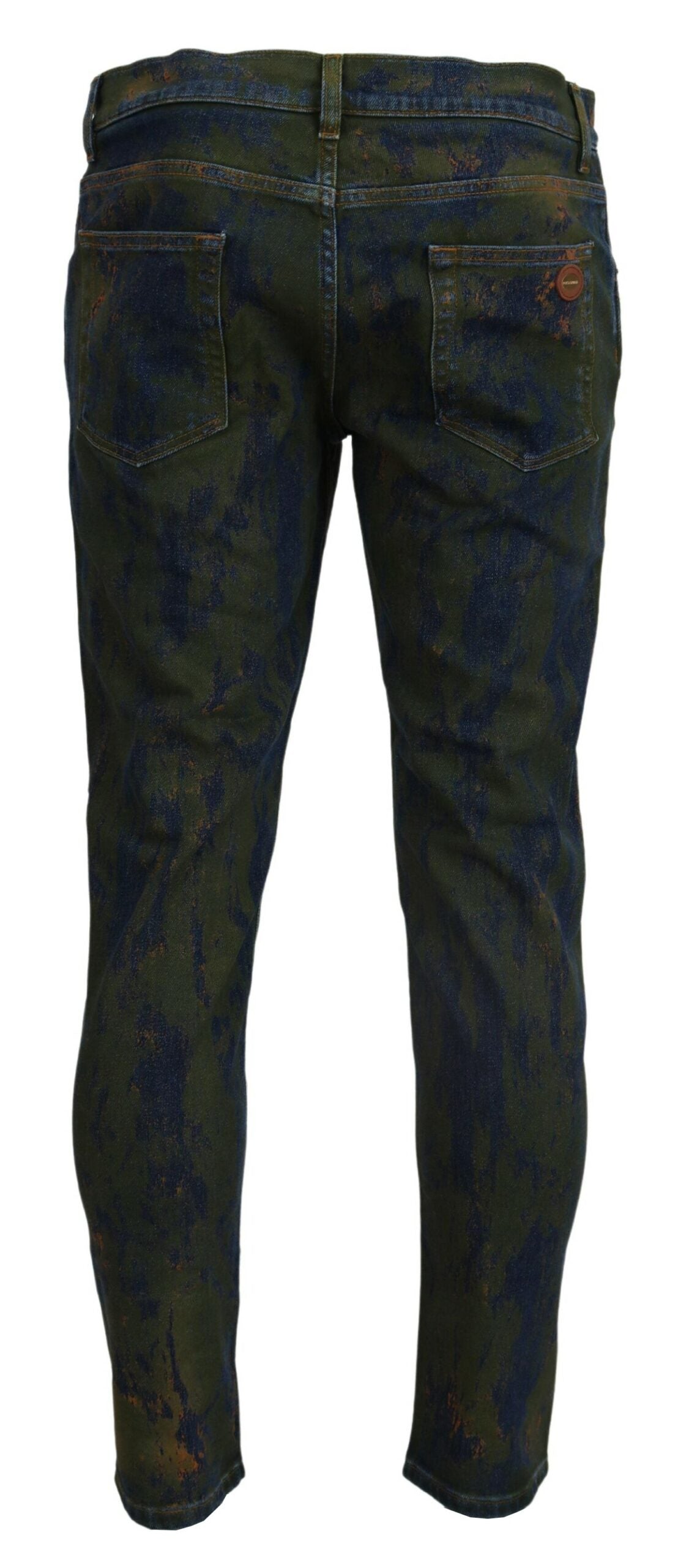 Schicke Slim-Fit Jeans in Green Wash