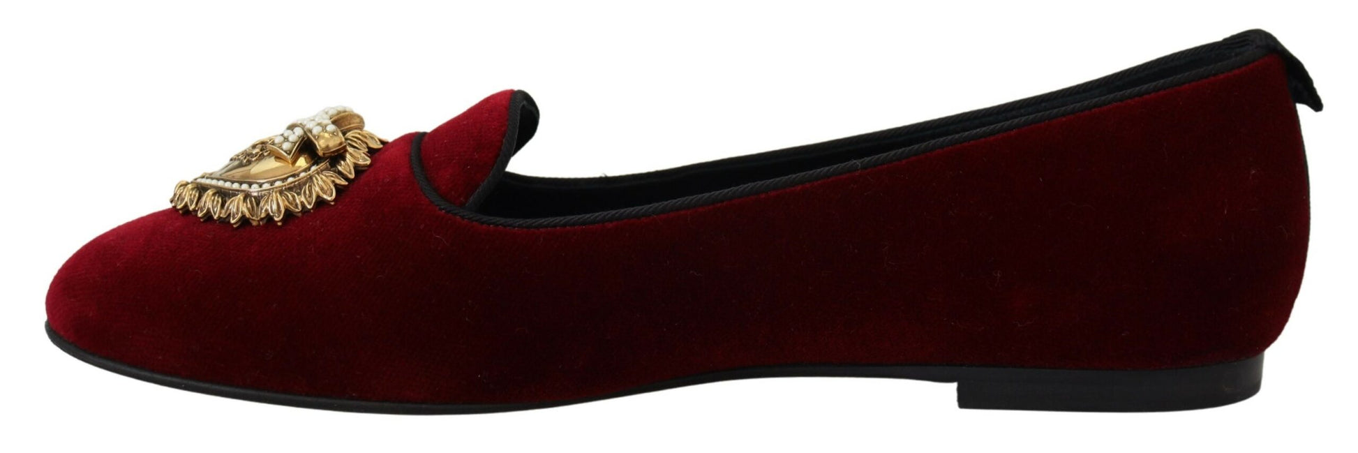 Bordeauxrote Loafer „Devotion“ aus Samt