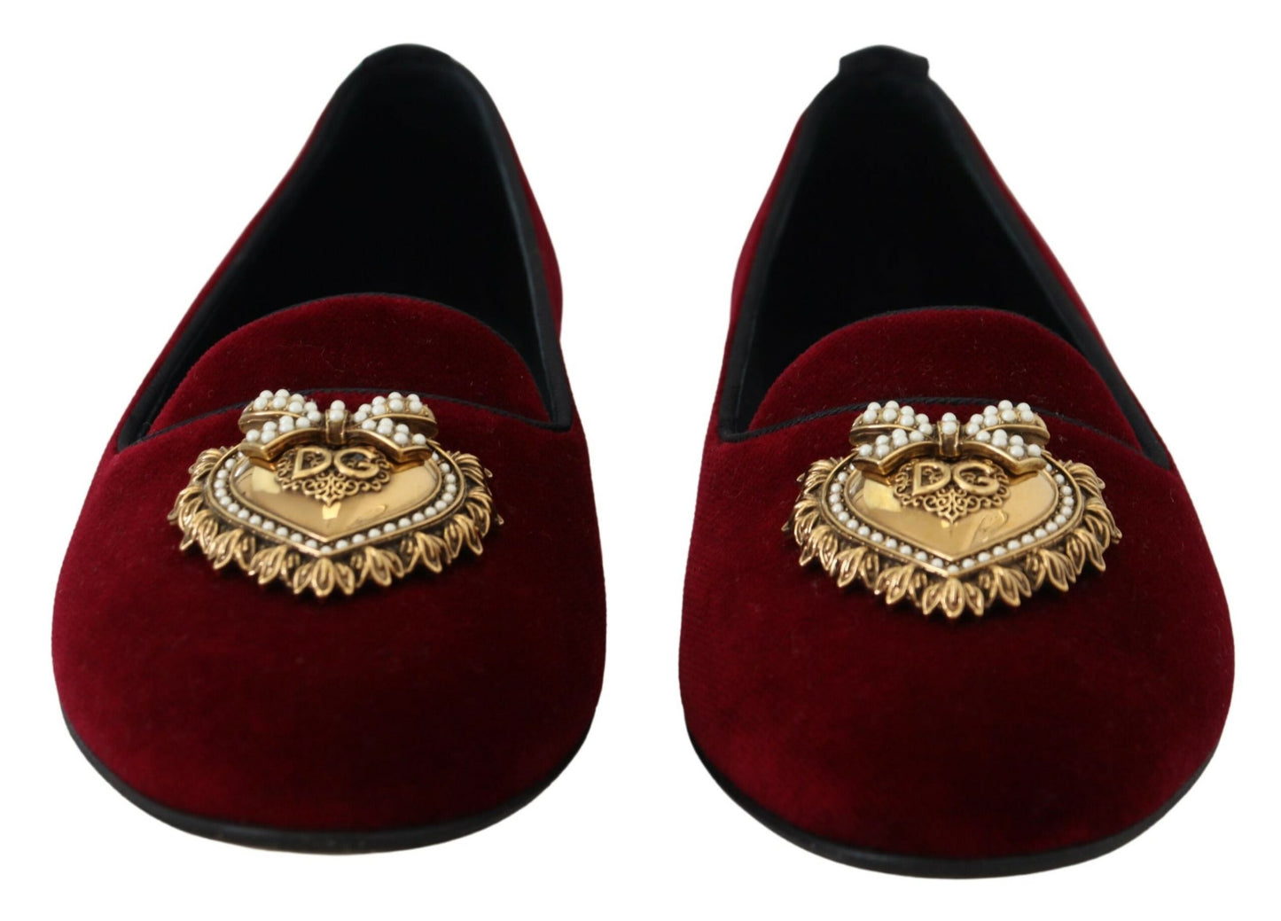 Bordeauxrote Loafer „Devotion“ aus Samt