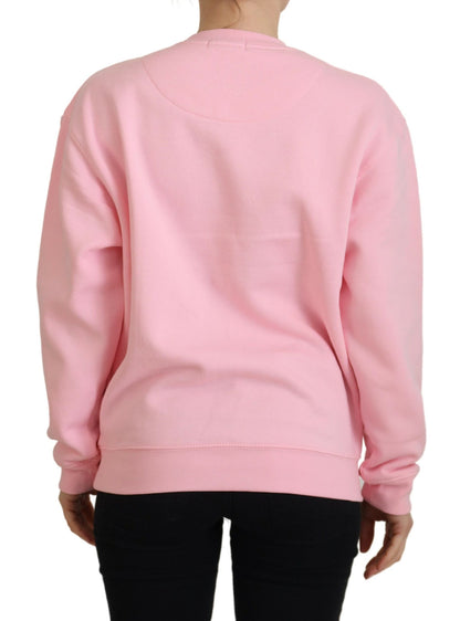 Eleganter rosa Langarmpullover