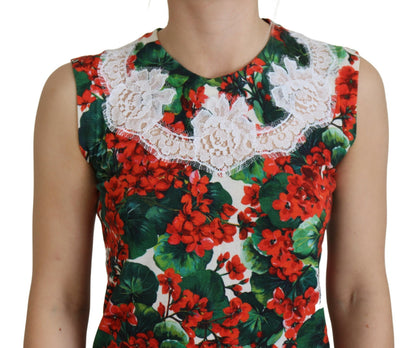 Chic Floral Print Tank Top Vest