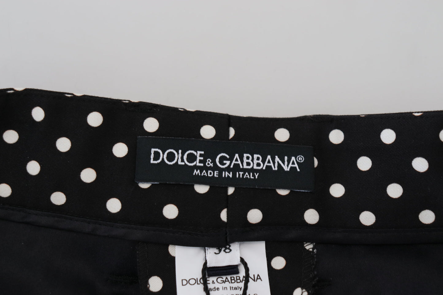 Elegante Polka Dot-Hose mit hoher Taille