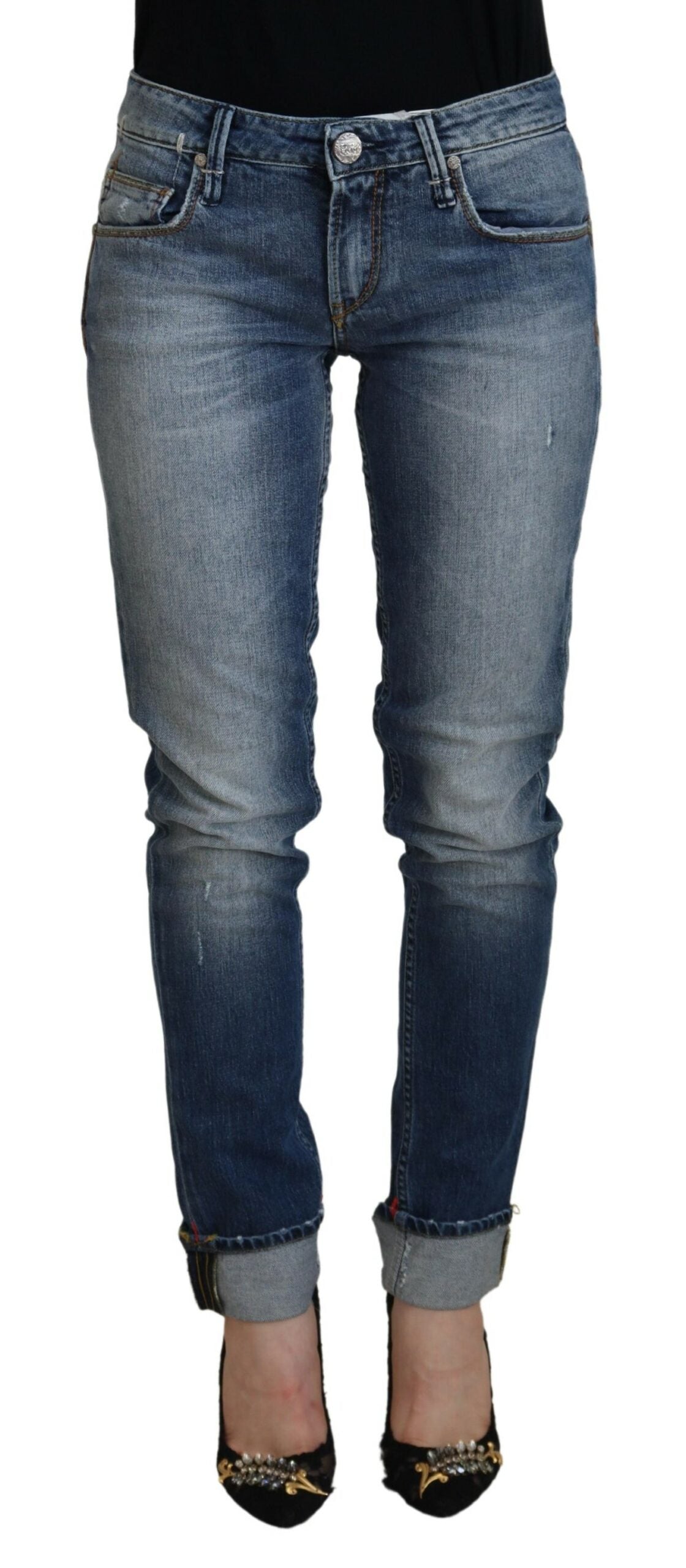 Schicke Skinny Jeans mit niedriger Taille