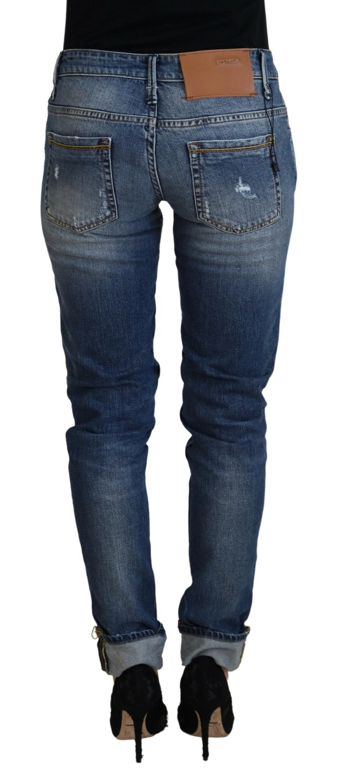 Schicke Skinny Jeans mit niedriger Taille