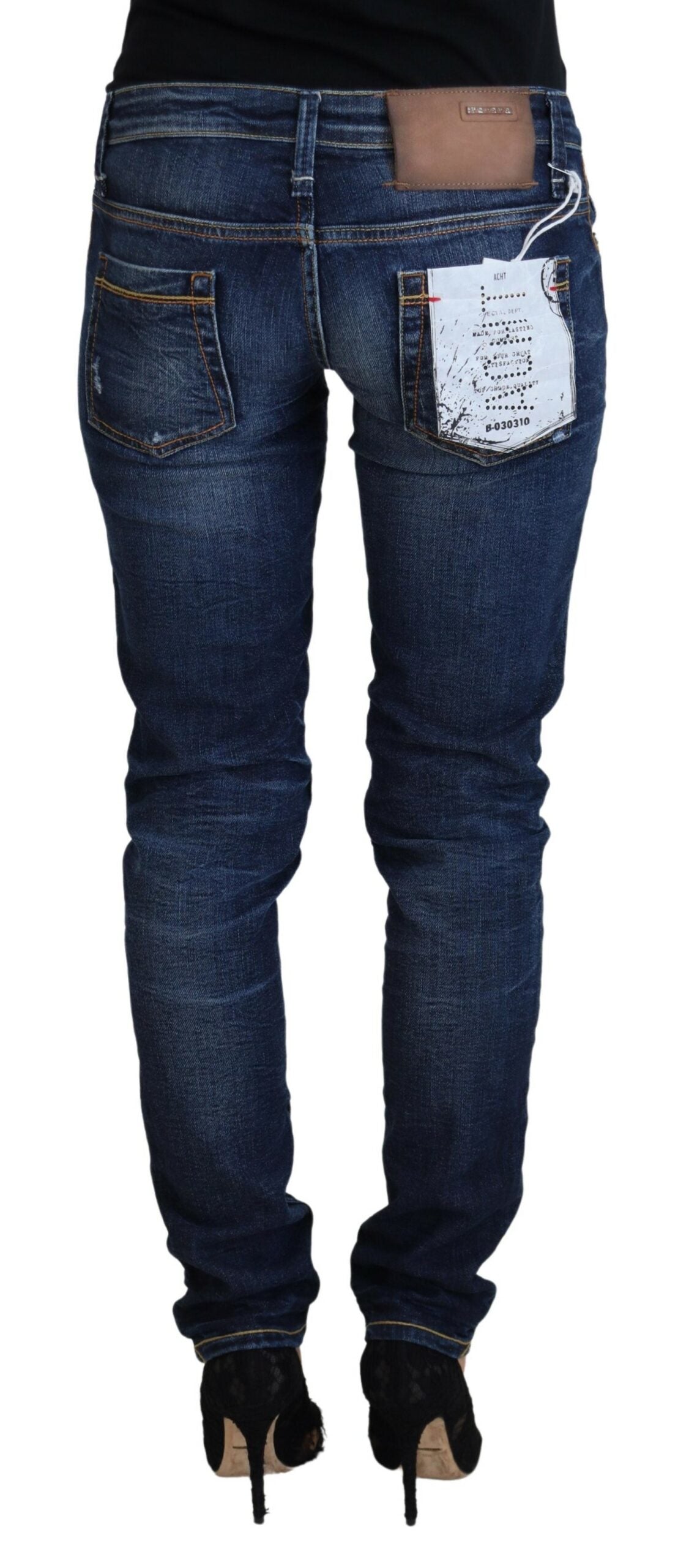 Schicke Low Waist Designer-Skinny-Jeans