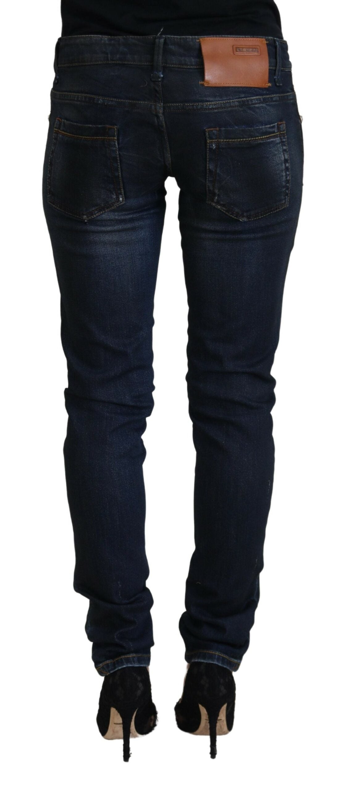 Schicke Skinny-Jeans mit niedriger Taille