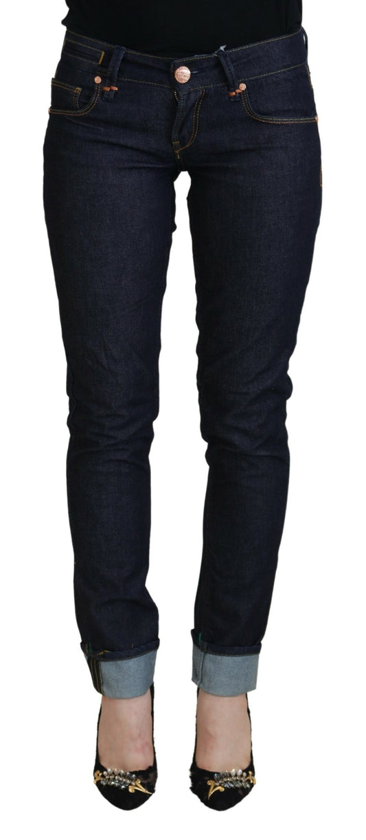 Schicker Skinny-Jeansstoff mit niedriger Taille