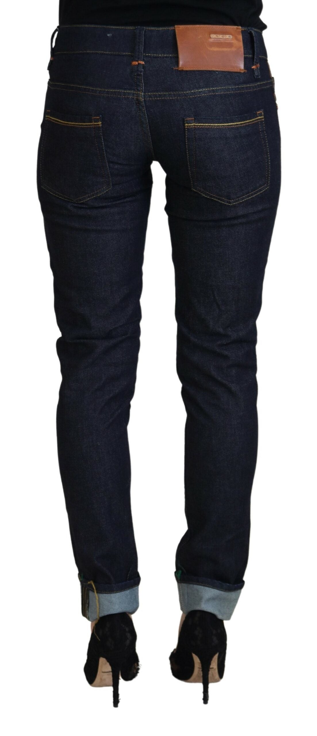 Schicker Skinny-Jeansstoff mit niedriger Taille