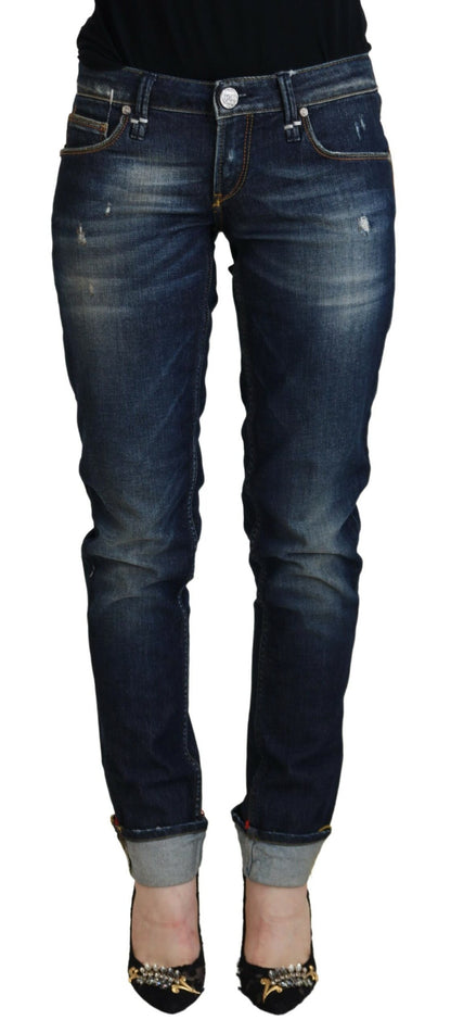 Elegante Slim Fit Jeans mit niedriger Taille