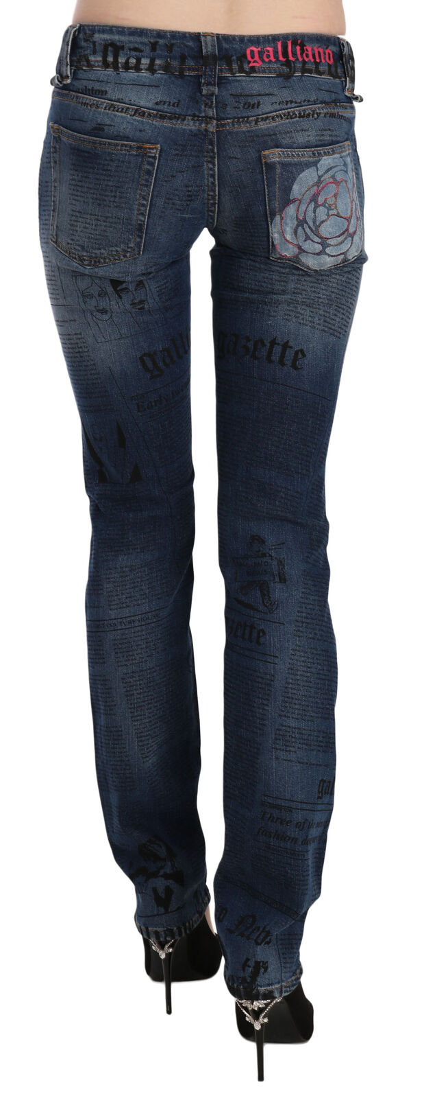 Schicker, blauer Skinny-Jeansstoff von Gazette