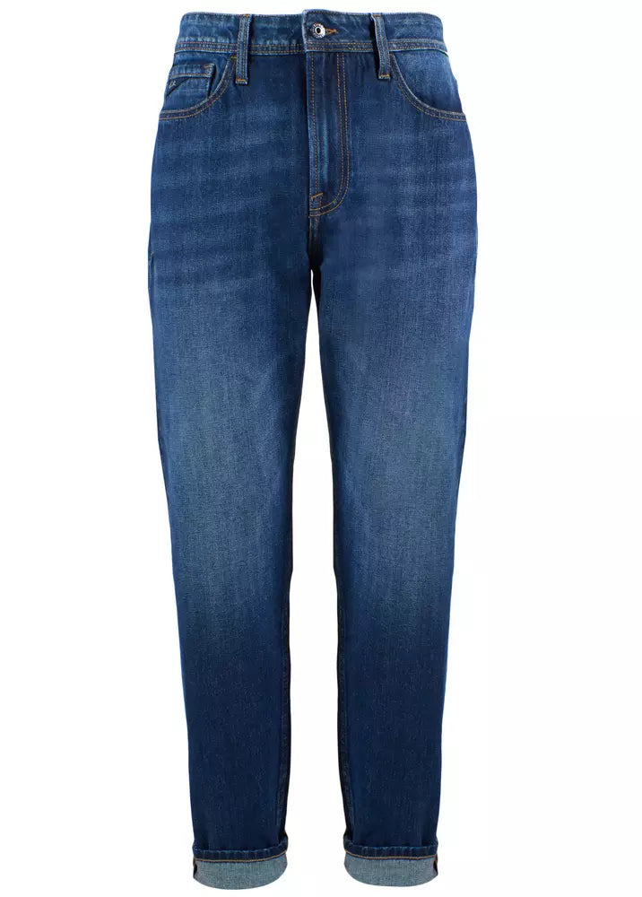 Blue Cotton Men's Jeans