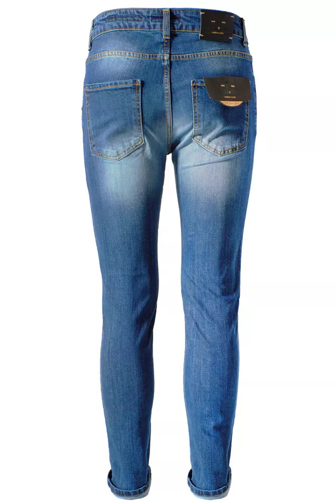 Blue Cotton Men's Slim-Fit Jean