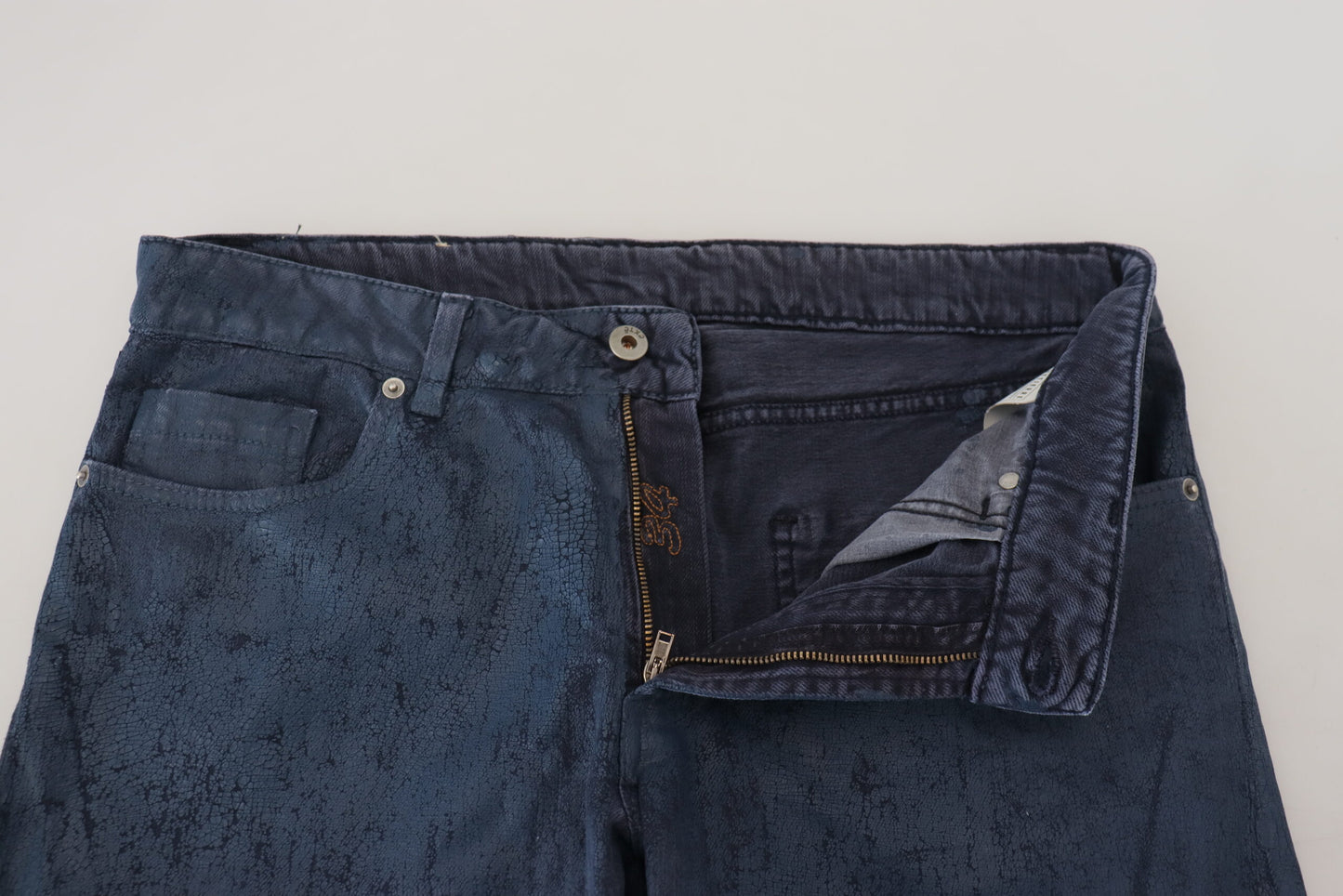 Schicke Tapered-Jeans aus blauem Denim