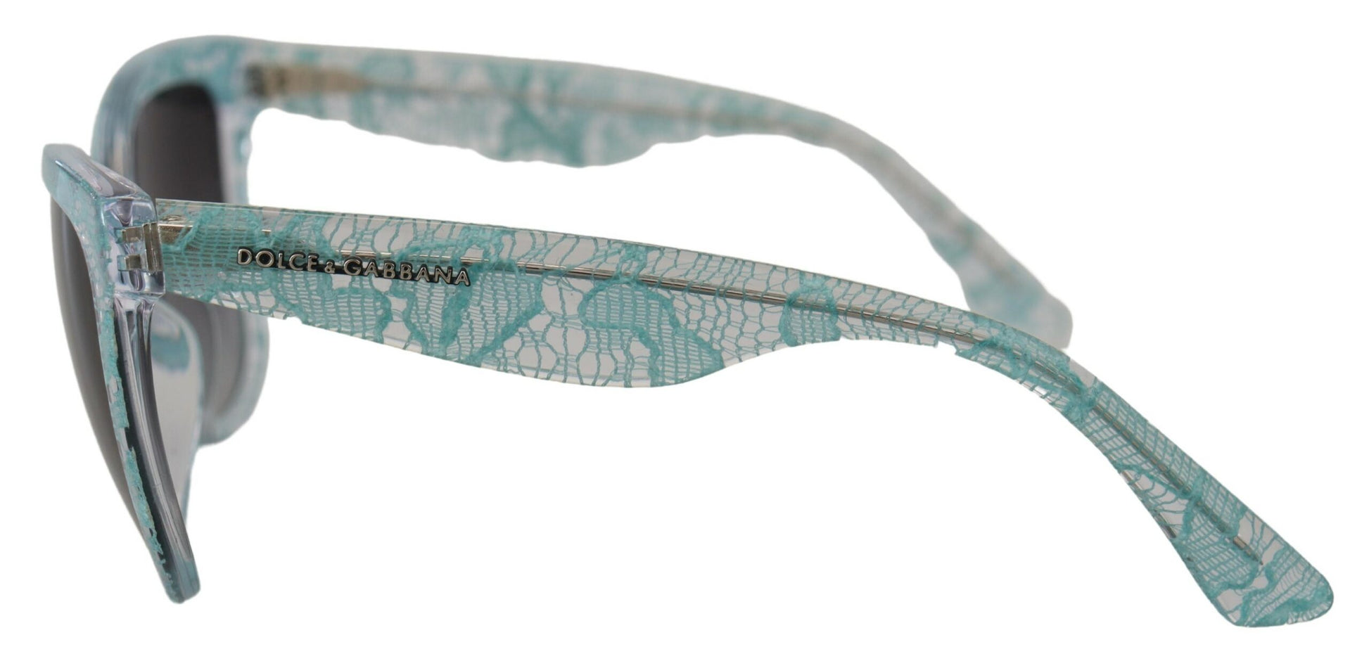 Elegant Blue Lace Detail Sunglasses