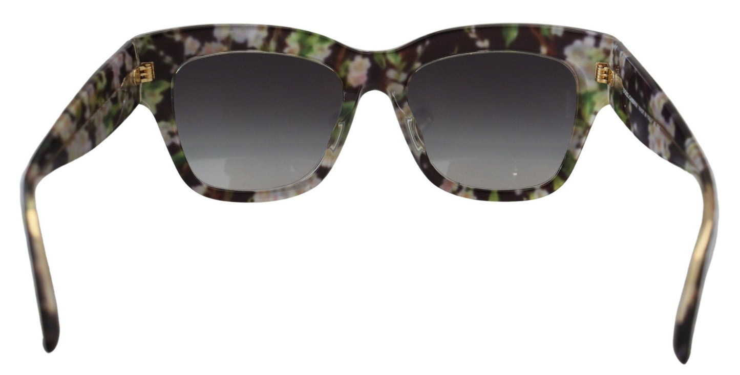 Elegant Black Multicolor Gradient Sunglasses