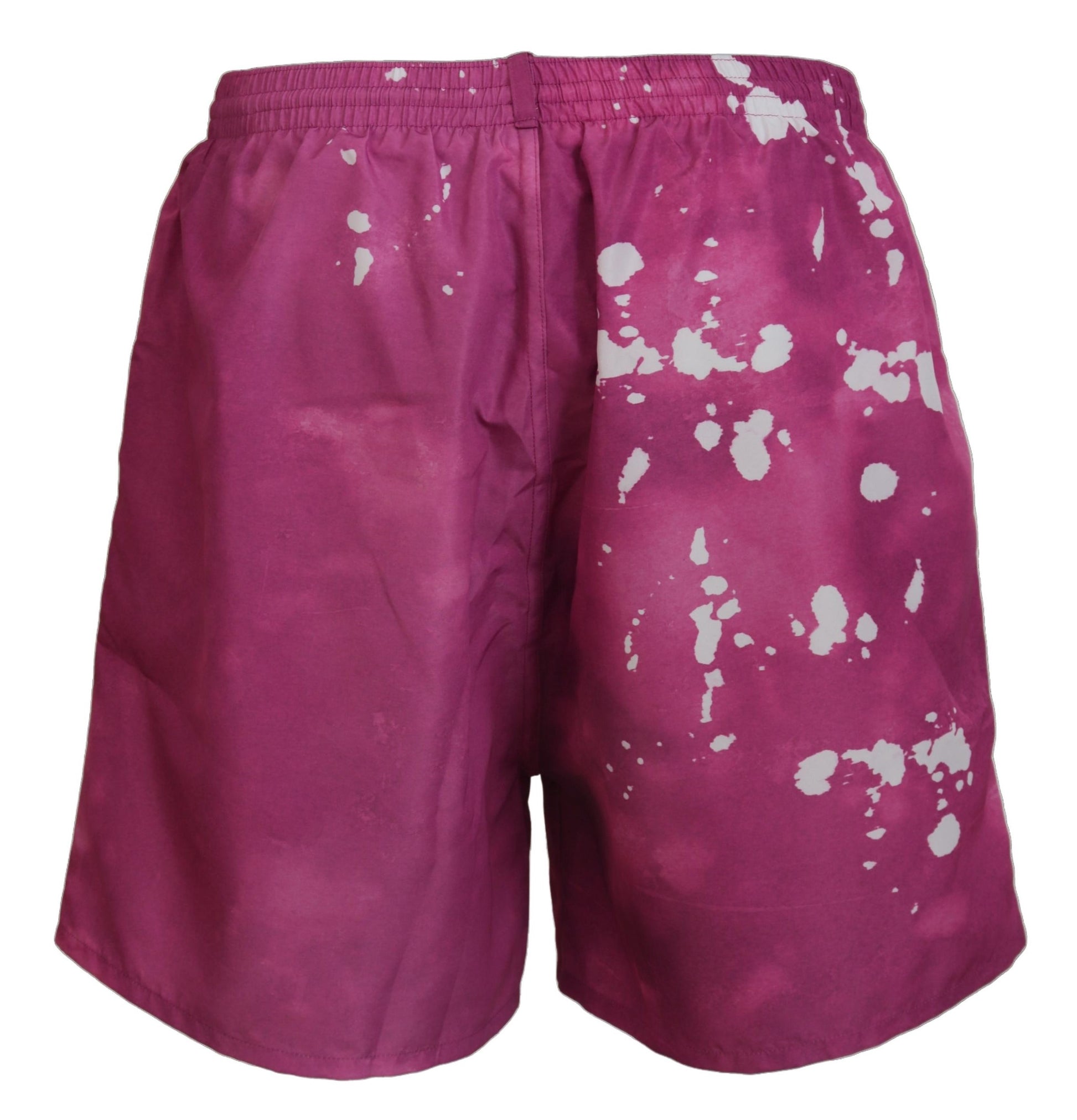 Rosa Badeshorts mit Batikmuster