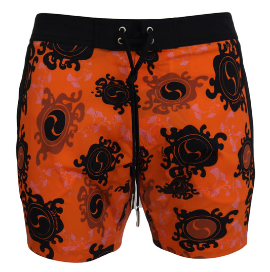 Schicke orange Badeshorts Boxer für Männer