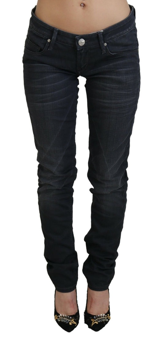 Schicker, schwarz verwaschener Slim Fit-Denim