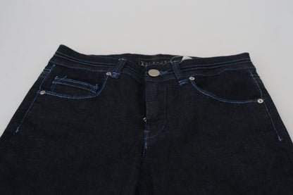 Schicker Slim-Fit Baumwoll-Denim in Dunkelblau