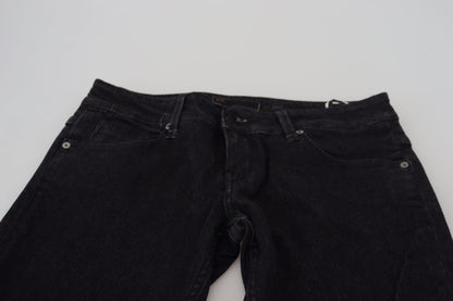 Schicker Slim Fit-Jeansstoff aus Baumwolle in Schwarz