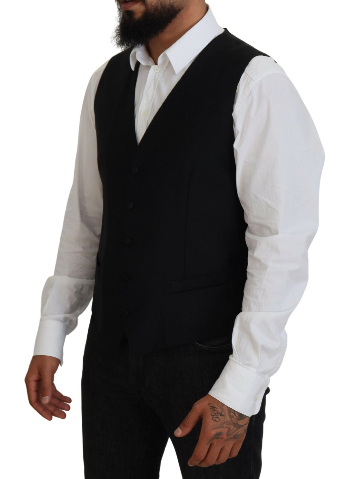 Elegant Single Breasted Formal Vest