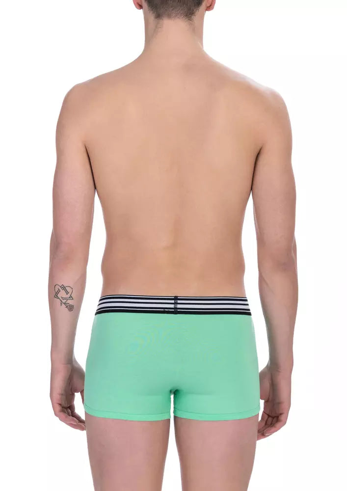 Grüne Herren-Boxershorts aus Baumwolle