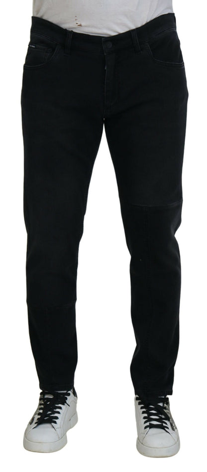 Schicke schwarze Skinny-Jeans