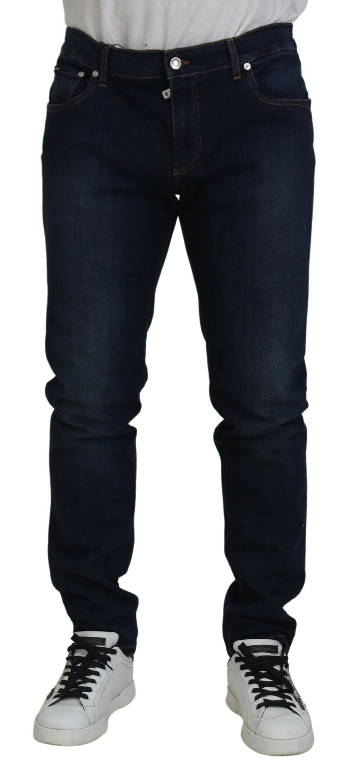 Schicke Skinny Jeans in Dunkelblau