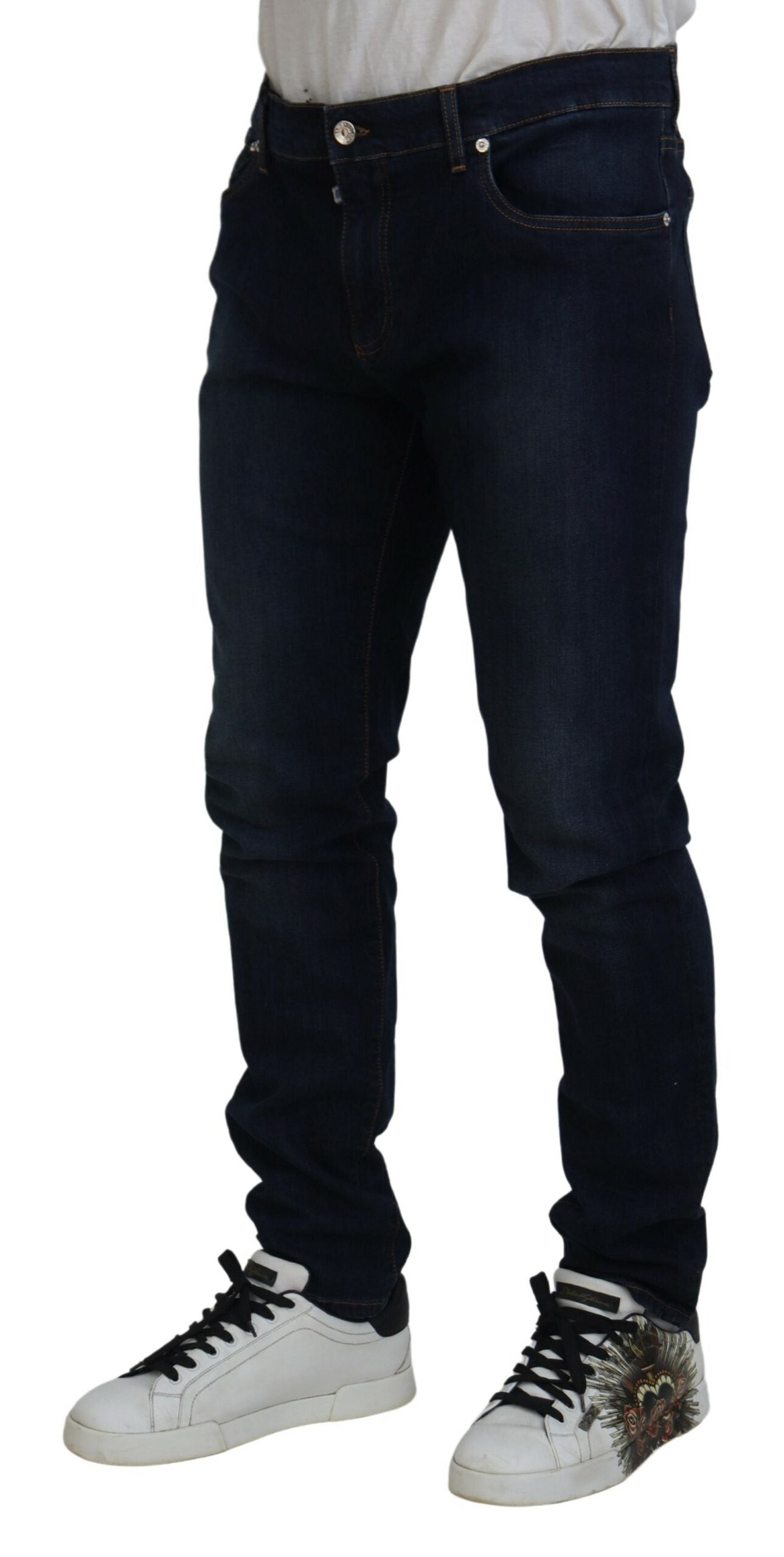 Schicke Skinny Jeans in Dunkelblau