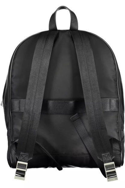 Black Polyamide Men Backpack