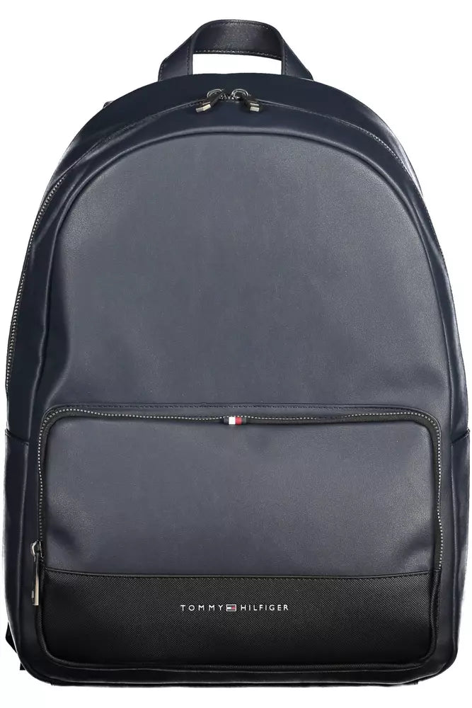 Blue Polyethylene Men Backpack