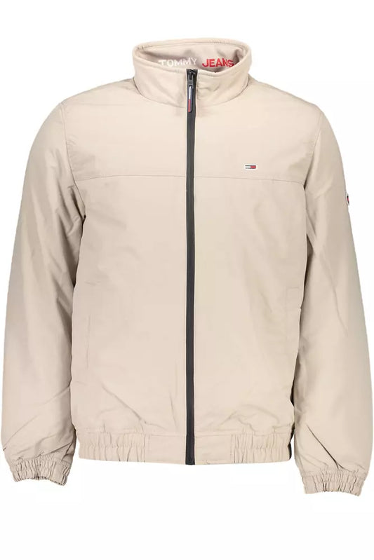 Beige Polyamide Men Jacket