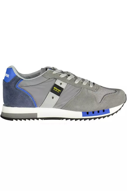 Graue Leder Herren Sneaker