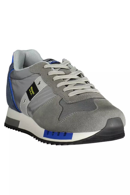 Graue Leder Herren Sneaker