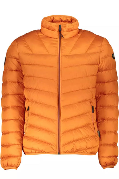 Orange Polyamide Men Jacket