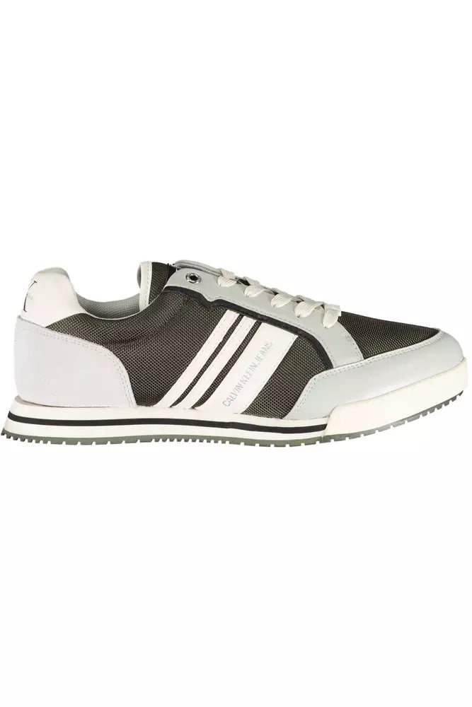 Grüner Polyester Herren Sneaker