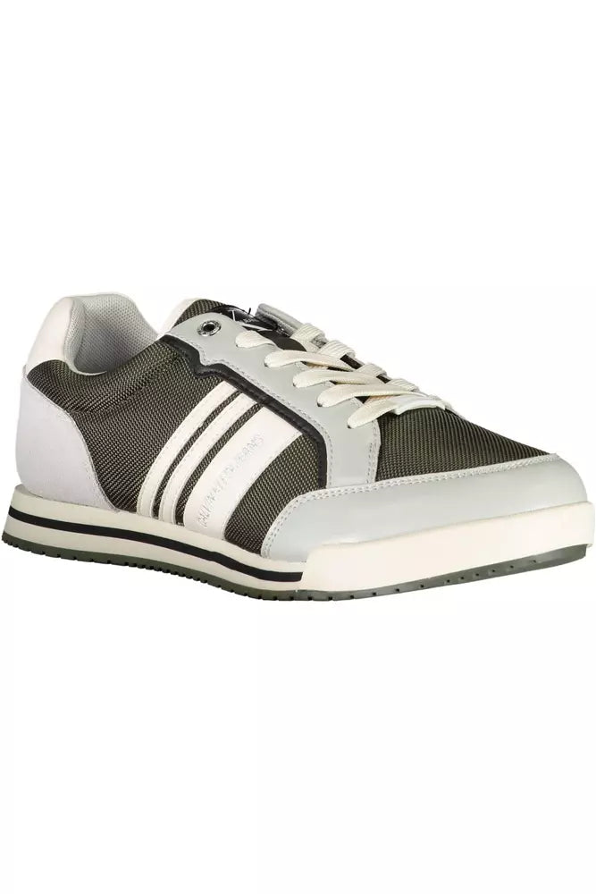 Grüner Polyester Herren Sneaker