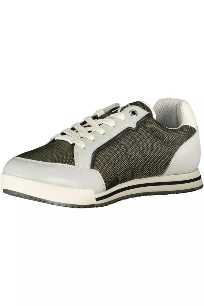 Grüner Polyester Herren Sneaker