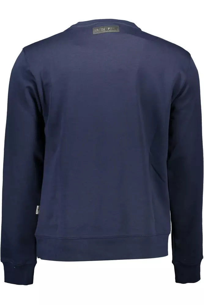 Blue Cotton Mens Sweater