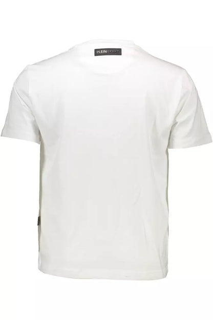 White Cotton Men T-Shirt