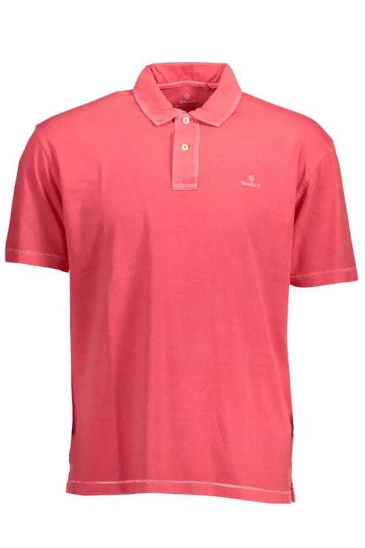 Rosa Poloshirt aus Baumwolle für Herren