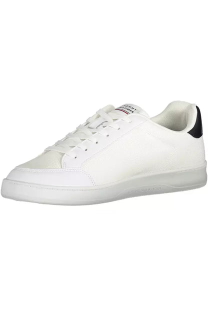 Weißer Polyester-Sneaker für Herren