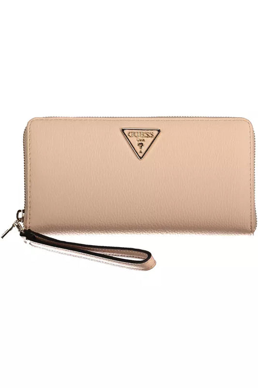 Pink Polyethylene Women Wallet