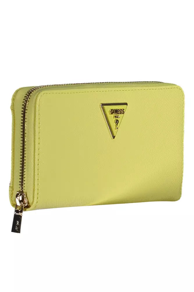 Yellow Polyethylene Women Wallet