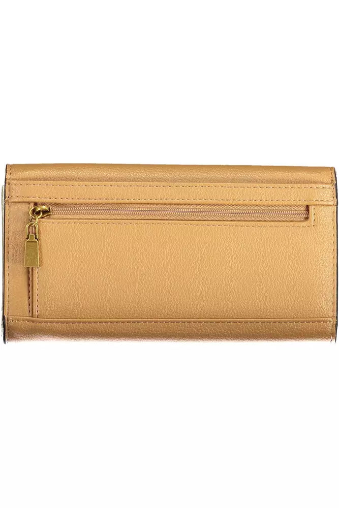 Beige Polyethylene Women Wallet