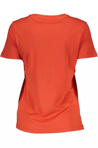 Rotes Baumwoll-T-Shirt für Damen