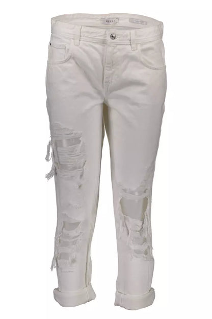 White Cotton Women Jeans