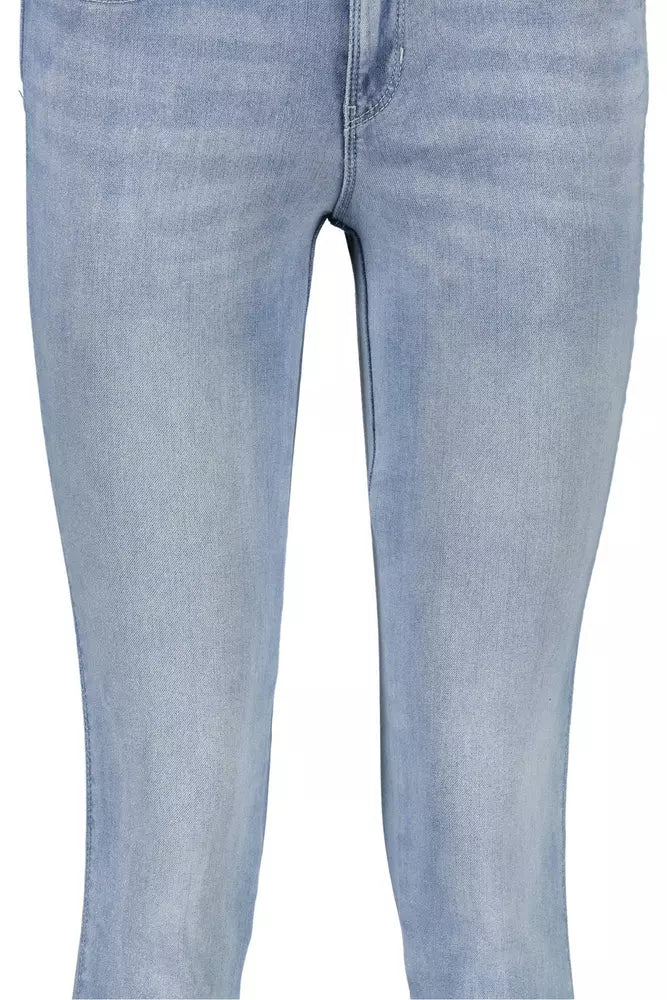 Light Blue Cotton Women Jeans