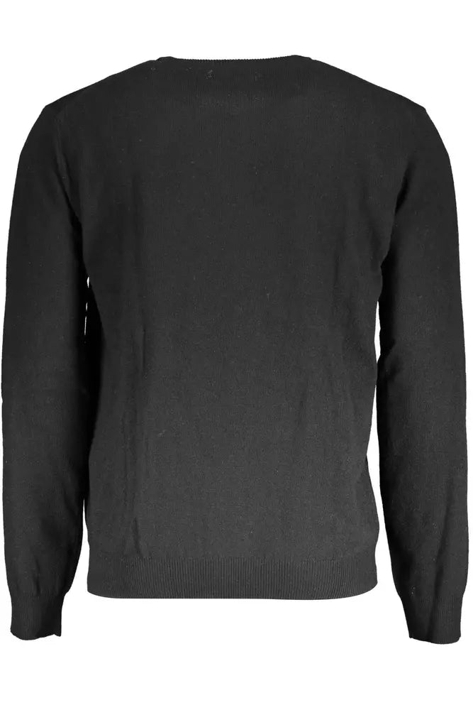 Black Wool Men Sweater